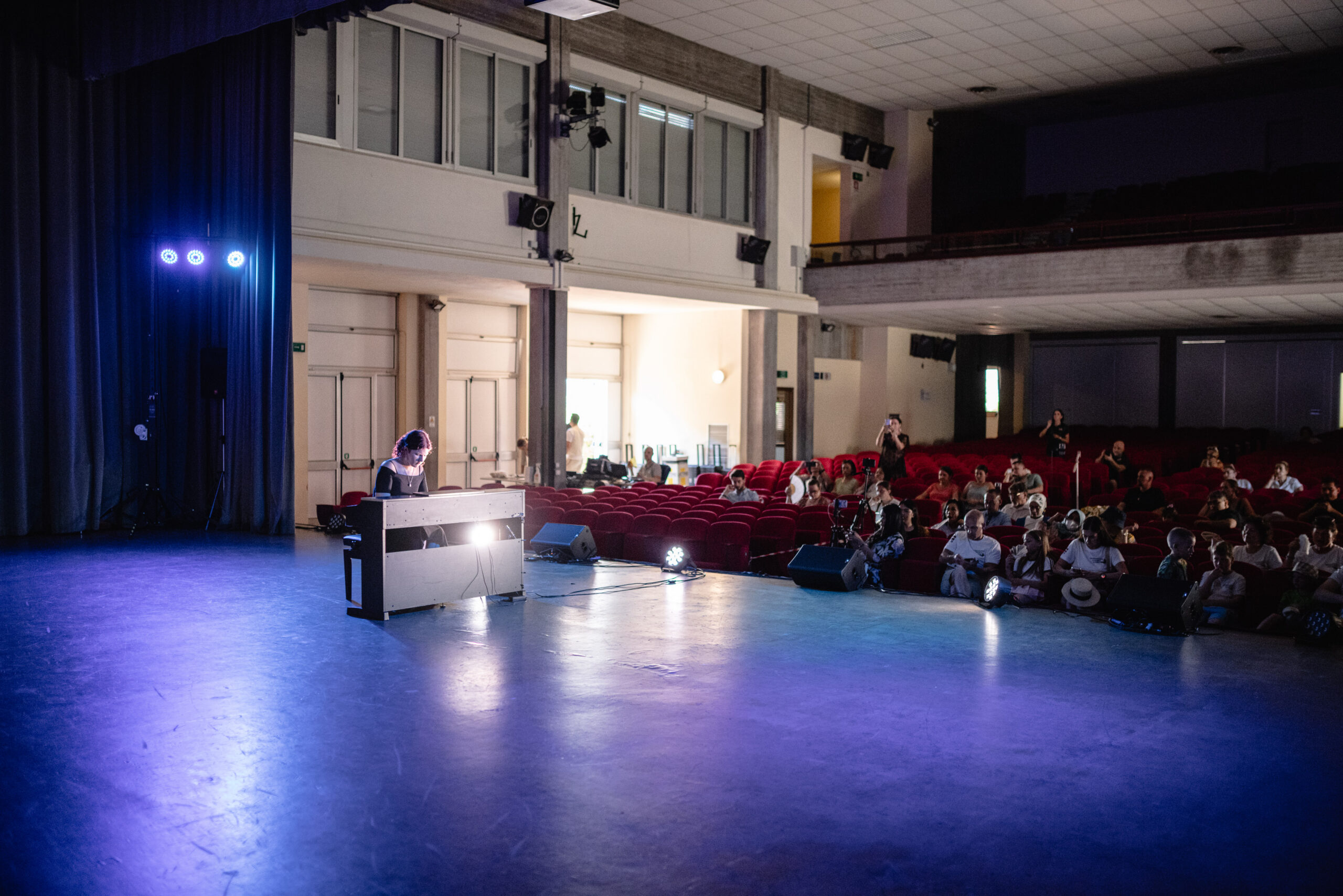 A pianist performing on stage at Sun of Italy, archive July 2025. Photo: Mattia Celli.