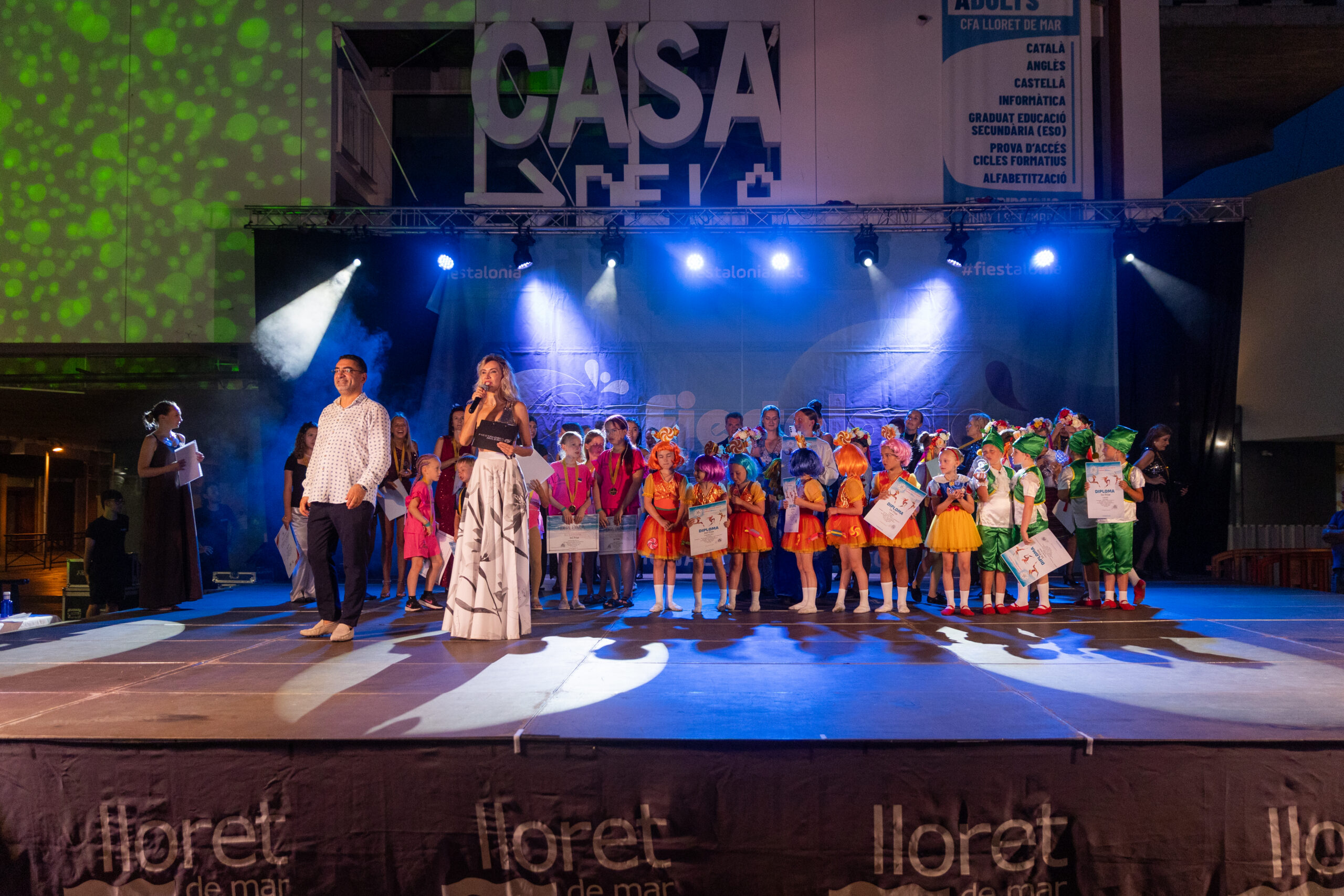 Participants and presenters at the shared VCB and IDG gala awards in Lloret de Mar, archive July 2026.
